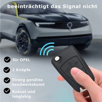 Pouzdro na klíče Opel se 2 tlačítky pro vozy Corsa D, Astra H, Meriva A, Zafira.
