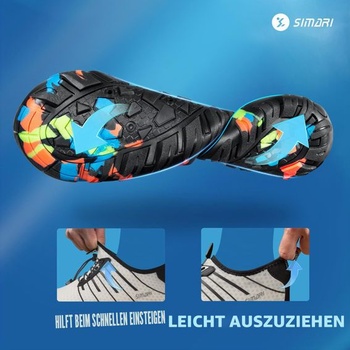 Vodní boty SIMARI WP001 pro ženy a muže, rychleschnoucí, na boso, potápění, plavání, surfování,
