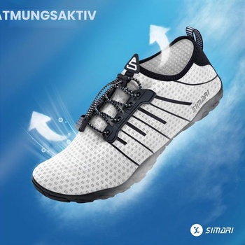 Vodní boty SIMARI WP001 pro ženy a muže, rychleschnoucí, na boso, potápění, plavání, surfování,