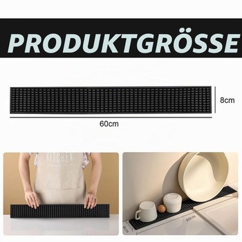 Úzká odkapávací podložka na nádobí, prodloužená silikonová odkapávací podložka na nádobí,