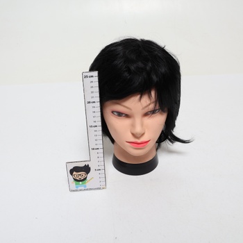 Krátka parochňa Sofeiyan so strihom pixie, teplovzdorné a prírodné dámske parochne s ofinou, 23 cm čierna