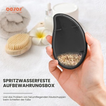 BEZOX 3v1 Nano Glass odstraňovač stvrdnutých nôh a pilník na stvrdnutú kožu z nerezovej ocele, vysoko