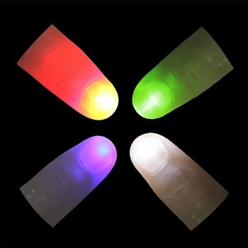 IBLUELOVER Magické svetlá na palec, balenie 10 kusov, Magické svetlá na palec, LED lampičky na prsty,