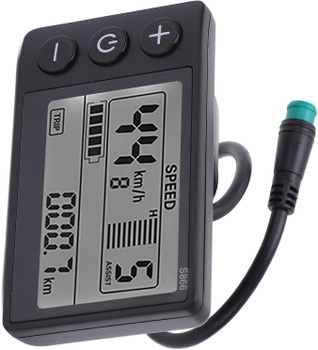 Ovládací panel WGFOIP S866 LCD 22,2mm čierna
