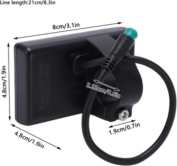 Ovládací panel WGFOIP S866 LCD 22,2mm čierna