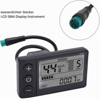 Ovládací panel WGFOIP S866 LCD 22,2mm čierna