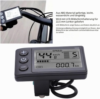 Ovládací panel WGFOIP S866 LCD 22,2mm čierna