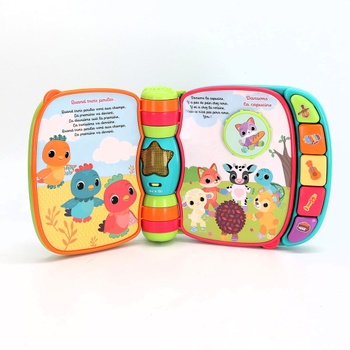 VTECH - Super Enchanted Book of Baby Loulous Bleu, Interactive Baby Book - 6/36 mesiacov - verzia FR