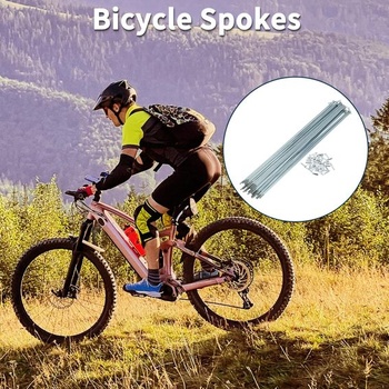 Drôty na bicykel s niplemi 13G 45 36 kusov oceľové pozinkované 257 mm