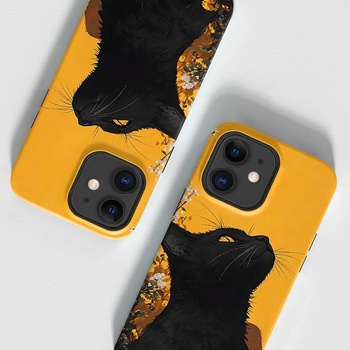 Puzdro Tawarror pre iPhone 11, 2 v 1 s roztomilou mačkou, ochranný kryt, silikónový TPU + PC,
