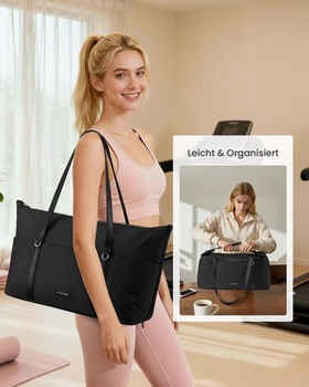 Dámska malá športová taška LOVEVOOK s objemom 25 l, cestovná taška s priehradkou na topánky a mokrou