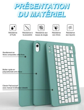 Pouzdro s klávesnicí FOGARI pro iPad A16 11./10. generace – Bluetooth klávesnice pro iPad 10,9