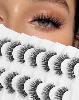 Onlyall Natural Wispy Eyelashs Soft Eyelash Fluffy False…