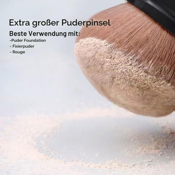 Extra veľký samoopaľovací štetec, 3-palcová široká hlavica oválneho kabuki štetca na make-up,