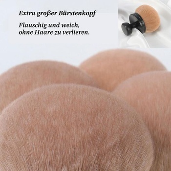 Extra veľký samoopaľovací štetec, 3-palcová široká hlavica oválneho kabuki štetca na make-up,