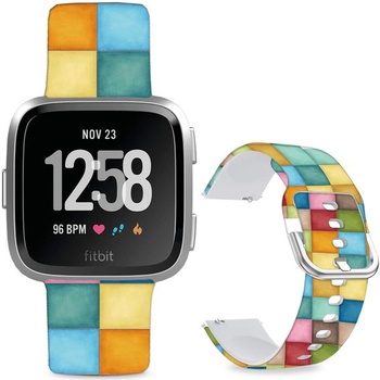 Mäkký silikónový náhradný športový remienok s kresleným vzorom, 23 mm, kompatibilný s Fitbit Versa