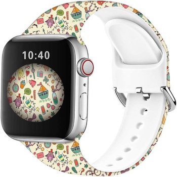 Sportovní měkké silikonové řemínky kompatibilní s Apple Watch 49mm / Ultra 46mm 45mm 44mm 42mm 41mm