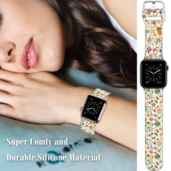 Športové mäkké silikónové remienky kompatibilné s Apple Watch 49mm / Ultra 46mm 45mm 44mm 42mm 41mm