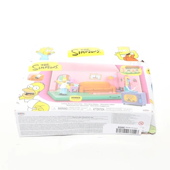 The Simpsons – Diorama Simpsons House and Living Room – 2,5palcové měřítko – Obsahuje hračku s
