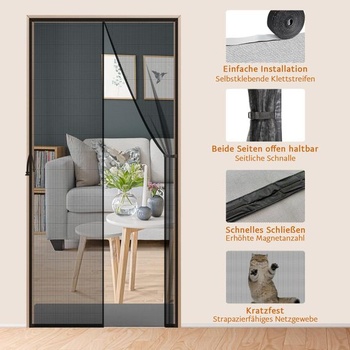 Sieť proti hmyzu na dvere Cascovll 90x210 cm