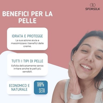 Hodvábna exfoliačná rukavica – ošetruje akné, odumretú kožu a jahodovú kožu