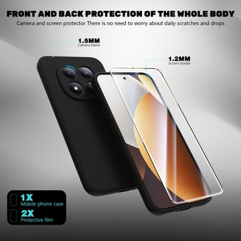 Puzdro pre Xiaomi Redmi Note 15 4G/5G, tenké mäkké TPU nárazuvzdorné tekuté silikónové puzdro,