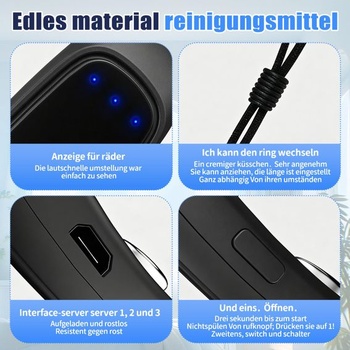 Pomůcka pro spaní bez roušky s technologií EMS, stimulátor svalů proti chrápání se 6 úrovněmi