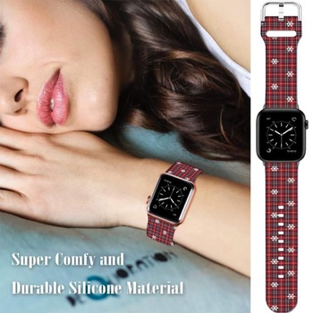 Sportovní měkké silikonové řemínky kompatibilní s Apple Watch 49mm / Ultra 46mm 45mm 44mm 42mm 41mm