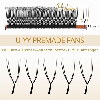 Lunamoon U-YY Predlžovacie riasy 2D Volumen Wimpern (YY-0.07-C, 8-15 mm) U-YY-0.07-C 8-15 mm