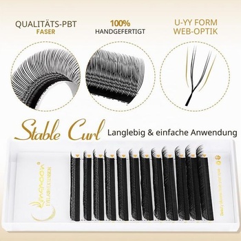Lunamoon U-YY Predlžovacie riasy 2D Volumen Wimpern (YY-0.07-C, 8-15 mm) U-YY-0.07-C 8-15 mm
