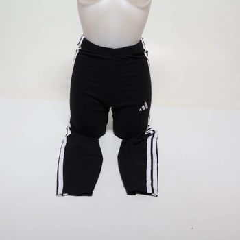 Dámské bavlněné legíny adidas Essentials 3-Streifen M, černé / bílé