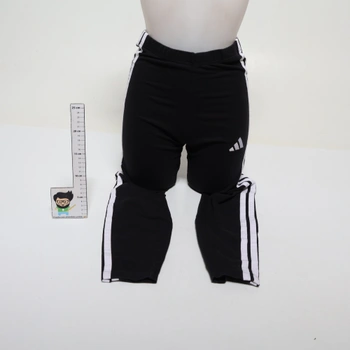 Dámské bavlněné legíny adidas Essentials 3-Streifen M, černé / bílé