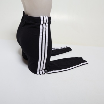 Dámské bavlněné legíny adidas Essentials 3-Streifen M, černé / bílé