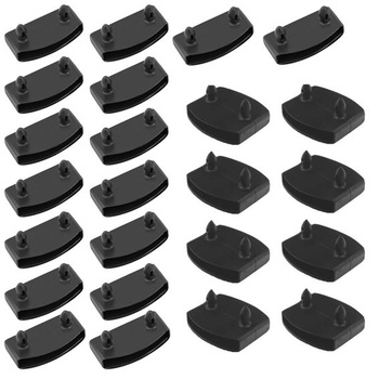 24 kusov gumových krytiek roštu, príslušenstvo k roštu s 16 na konci a 8 uprostred, vnútorný priemer 10