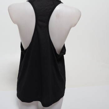 Dámske bavlnené tielko adidas Essentials Linear Slim L, čierne / biele