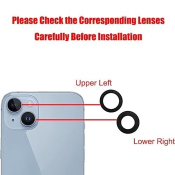 Zadní fotoaparát pro iPhone 14 Pro/iPhone 14 Pro Max vyrobený ze skla, odolný proti poškrábání a
