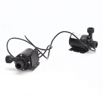 QWORK® 2 kusy DC 12V vodné čerpadlo 800L/H 5M, bezkefové ponorné vodné čerpadlo, pre solárne