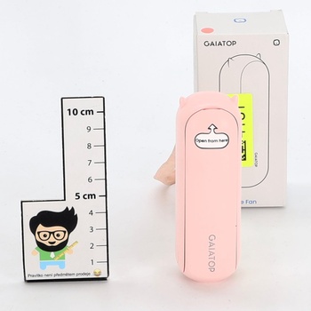 Přenosný ruční ventilátor Gaiatop, mini ventilátor 3 v 1 [až 17 hodin chladicí doby], skládací