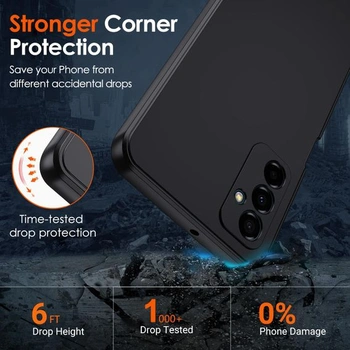 Silikonové pouzdro Ivoler pro Samsung Galaxy M13 4G s ochranou fotoaparátu, ultratenké, měkké,