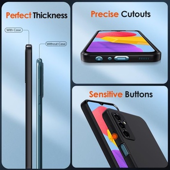 Silikónové puzdro Ivoler pre Samsung Galaxy M13 4G s ochranou fotoaparátu, ultratenké, mäkké,