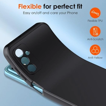 Silikonové pouzdro Ivoler pro Samsung Galaxy M13 4G s ochranou fotoaparátu, ultratenké, měkké,