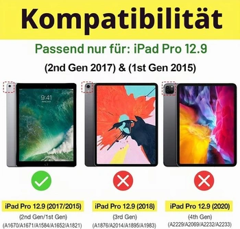 Pouzdro ProCase pro iPad Pro 12,9 palce 2017/2015 (1. a 2. generace) ochranné pouzdro, lehké,