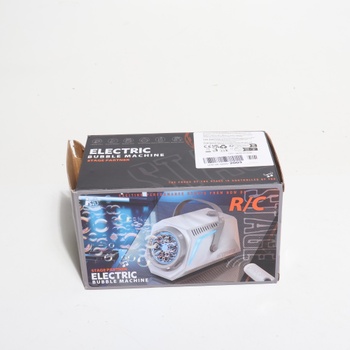 AURIVEE Výrobník bublín s diaľkovým ovládaním a RGB svetlom, batéria 1800 mAh typu C, automatický