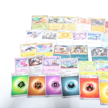 Balíček mini plechoviek PoKéMoN, 50 rôznych kariet, 1 náhodne vybraná extrémne vzácna herná minca
