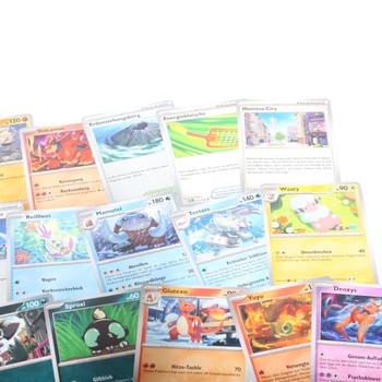 Balíček mini plechoviek PoKéMoN, 50 rôznych kariet, 1 náhodne vybraná extrémne vzácna herná minca