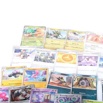 Balíček mini plechoviek PoKéMoN, 50 rôznych kariet, 1 náhodne vybraná extrémne vzácna herná minca