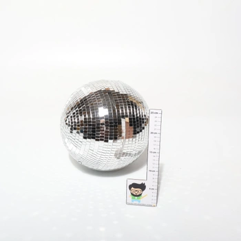 Disko koule - 30 cm zrcadlová disko koule, velká zrcadlová párty dekorace na svatbu, narozeniny a