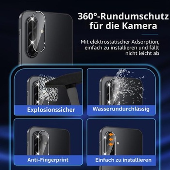 Ochranné tvrdené sklo pre Samsung Galaxy A17, 3+3 kusy číreho ochranného skla pre Samsung Galaxy A17