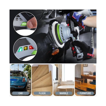Aku duální leštička WORKPRO 12V