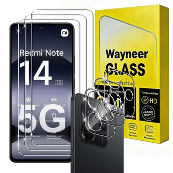 Tvrdené sklo pre Xiaomi Redmi Note 14 5G, 3+3 kusy tvrdeného skla pre Xiaomi Redmi Note 14 5G